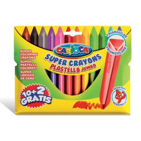 PLASTELLI JUMBO TRIANG. 12PZ - 42671