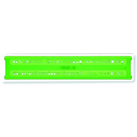 NORMOGRAFO UNI LETTERE E NUMERI 5MM