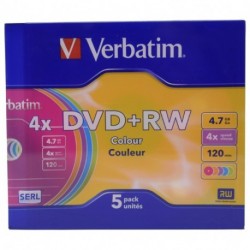 DVD-RW VERBATIM SLIM CASE 5PZ - VEDVD+RW