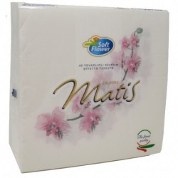 TOVAGLIOLI 40X40 40PZ SOFT FLOWER ORCHID