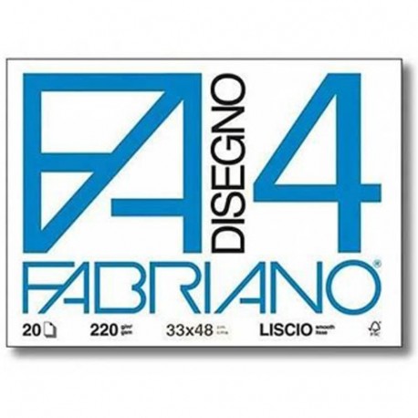 ALBUM DISEGNO FABRIANO F20 4 LISCIO A3