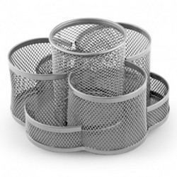 DESK ORGANIZER IN RETE SILVER - 80446S