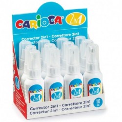 CORRETTORE CARIOCA LIQUIDO 2IN1 12PZ