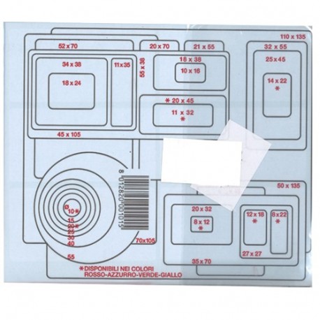 ETICHETTE FIX COPY 105X95 CONF.100FF -