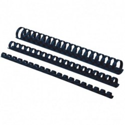 SPIRALI PLASTICHE FELLOWES D.6MM  NERO