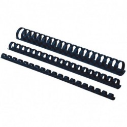 SPIRALI PLASTICHE D.6MM FELLOWES NERO