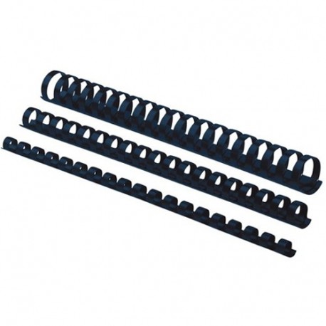 SPIRALI PLASTICHE FELLOWES D.6MM  NERO