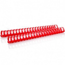 SPIRALI PLASTICHE 6MM 21 AN. ROSSO