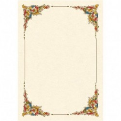 CARTA DIPLOMA PERGAMENA DECORATA 160GR