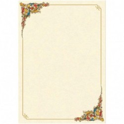 CARTA DIPLOMA PERGAMENA DECORATA