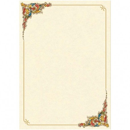 CARTA DIPLOMA PERGAMENA DECORATA