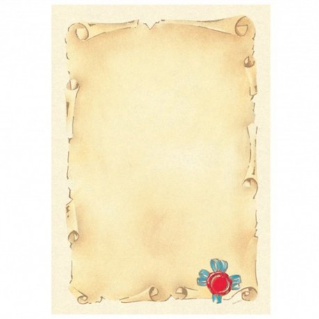 CARTA DIPLOMA PERGAMENA DECORATA