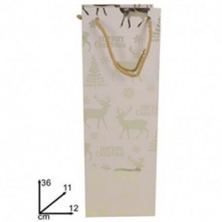SHOPPER IN CARTA 36X12X11CM BEIGE ORO