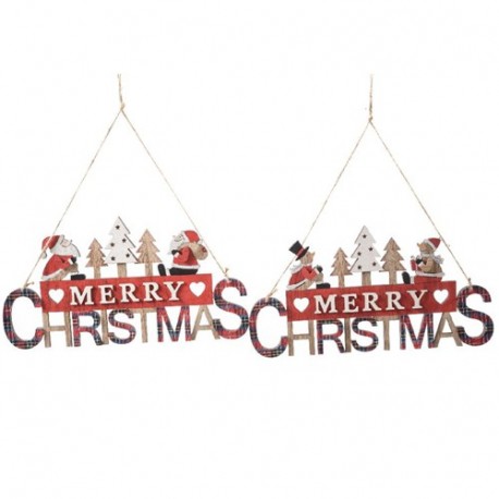 DIETROPORTA NATALIZIO LEGNO 30XH.16CM  -