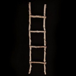 SCALA DECORATIVA BIANCA IN LEGNO