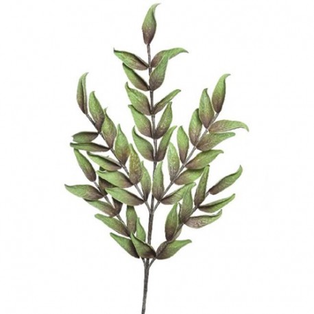 STELO VERDE 5 RAMI CON GLITTER 114CM -