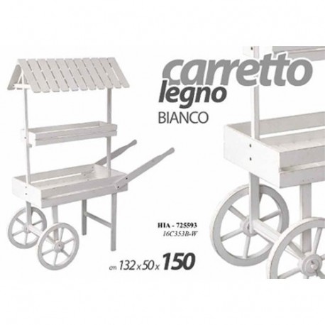 CARRETTO BIANCO 69X33X85CM - 789908