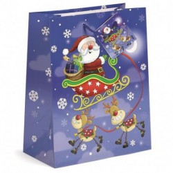 BORSA IN CARTA 17,8X23X9,8CM NATALE