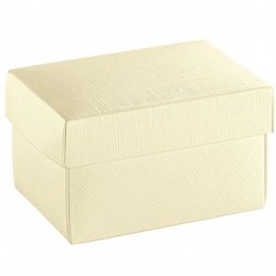 SCATOLA SETA AVORIO 300X200X100 - 43051