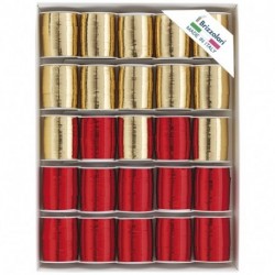 25 ROCCHETTI 6870 10MT 10MM ROSSO/ORO