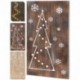 DECORAZIONE LEGNO 50CM CON LED - -