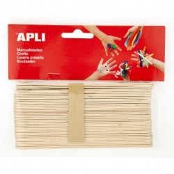 BASTONCINI PIATTI APLI LEGNO 150X18 40PZ