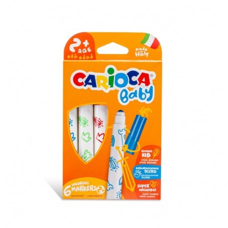 PENNARELLO CARIOCA BABY MARKER 2+ 6PZ