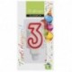 CANDELINE COMPLEANNO N.3 6PZ