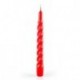 CANDELE TORTIGLIONE LACCATE ROSSO