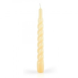 CANDELE TORTIGLIONE LACCATE GIALLO