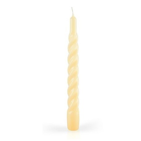 CANDELE TORTIGLIONE LACCATE GIALLO