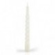 CANDELE TORTIGLIONE LACCATE BIANCO