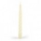 CANDELE TORTIGLIONE LACCATE PANNA