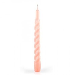 CANDELE TORTIGLIONE LACCATE ROSA