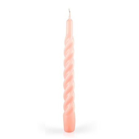 CANDELE TORTIGLIONE LACCATE ROSA