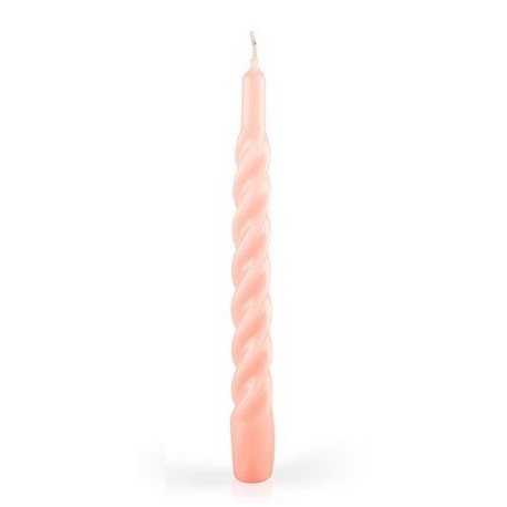 CANDELE TORTIGLIONE LACCATE ROSA