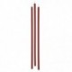 CANDELE STELO 37CM 12PZ ROSSO