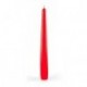 CANDELE CONICHE LACCATE ROSSO 20CM 6PZ