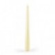 CANDELE CONICHE LACCATE AVORIO 20CM 6PZ