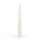 CANDELE CONICHE LACCATE BIANCO 20CM 6PZ