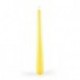 CANDELE CONICHE LACCATE GIALLO 20CM 6PZ