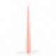 CANDELE CONICHE LACCATE ROSA 20CM 6PZ