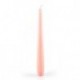 CANDELE CONICHE LACCATE ROSA 20CM 6PZ