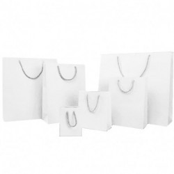 SHOPPER IN CARTA 10X12+6,5CM BIANCO M/