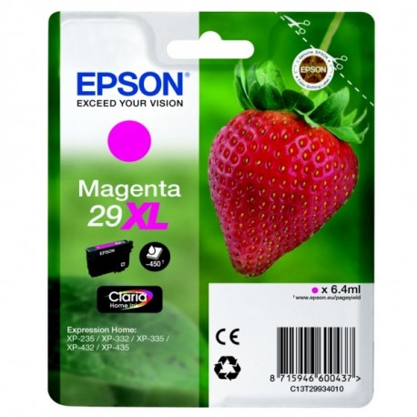 CARTUCCIA EPSON N.29XL MAGENTA FRAGOLA