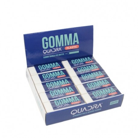 GOMMA QUADRA TQ PLASTIC 20PZ - 4309TQ