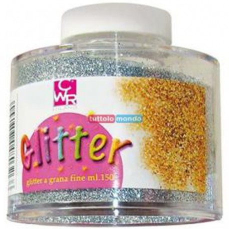 GLITTER BARATTOLO ML 150 ARGENTO CWR