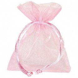 BUSTA ORGANZA 9X12 CM ROSA - 762-03