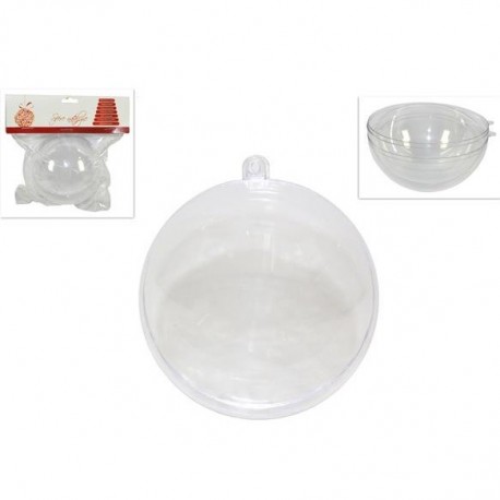 SFERA IN PLASTICA TRASPARENTE 15CM