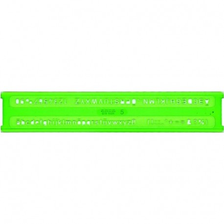 NORMOGRAFO UNI LETTERE E NUMERI 6MM